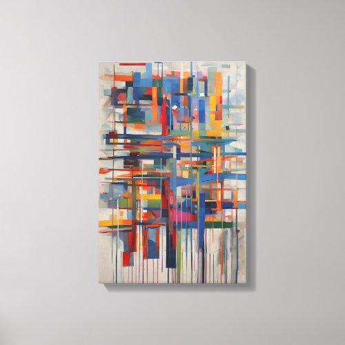 Modern Geometric Abstract Art Canvas Print