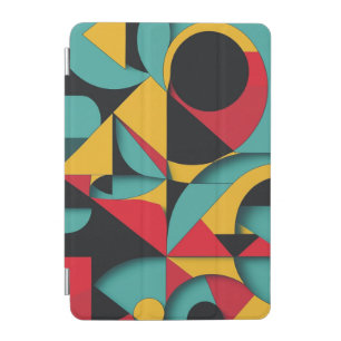 Modern Geometric Abstract Art in Red, Yellow. iPad Mini Cover