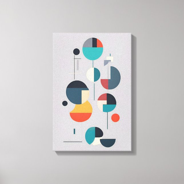 Modern Geometric Abstract Art - Minimalist Design Canvas Print (Front)