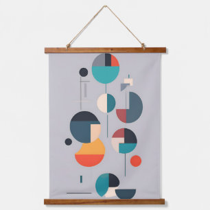 Modern Geometric Abstract Art - Minimalist Design Hanging Tapestry