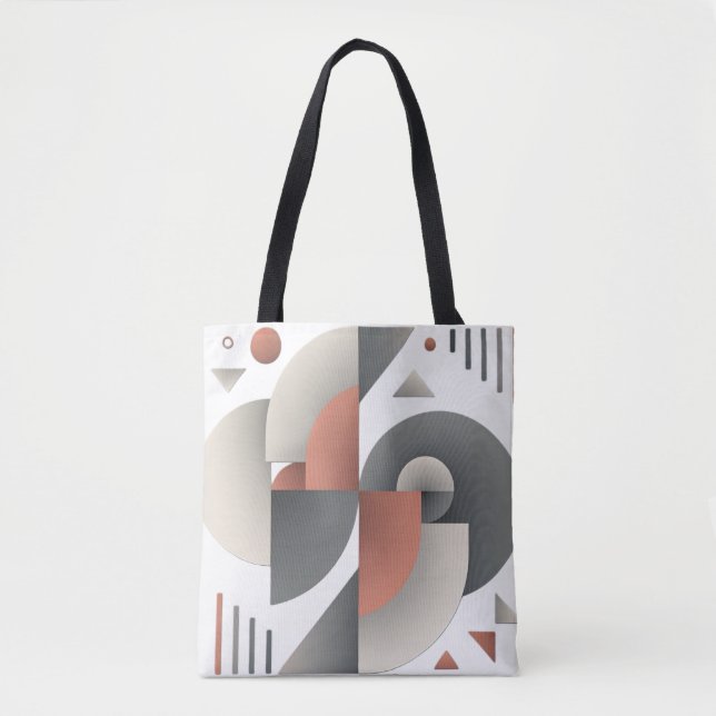 Modern Geometric Abstract Art   Tote Bag (Front)