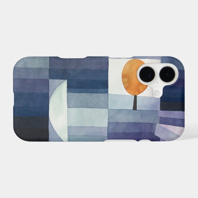 Modern Geometric Abstract Blue Orange Klee Case-Mate iPhone Case (Back (Horizontal))