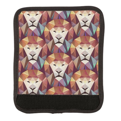 Modern Geometric Abstract Colorful Lion Pattern  Luggage Handle Wrap