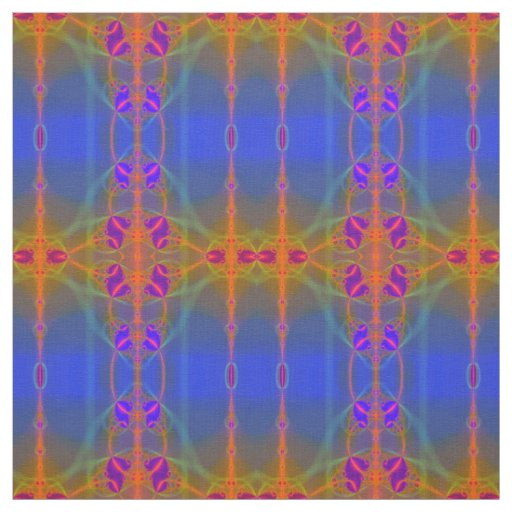 Modern Geometric Abstract Fractal Pattern Fabric