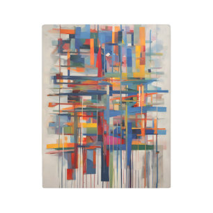 Modern Geometric Abstract Metal Wall Art