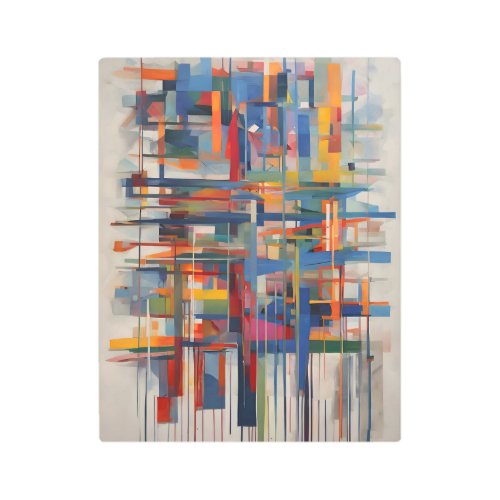 Modern Geometric Abstract Metal Wall Art