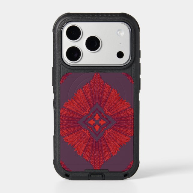 Modern Geometric Abstract Pattern iPhone 17 Pro Ma (Back)