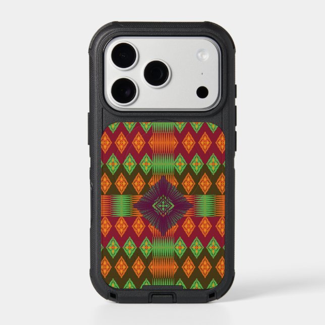 Modern Geometric Abstract Pattern iPhone 17 Pro Ma (Back)