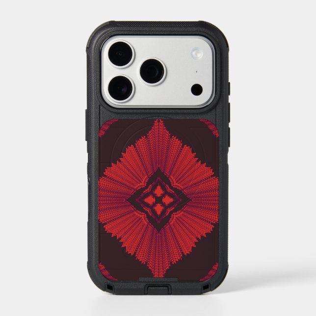 Modern Geometric Abstract Pattern iPhone 17 Pro Ma (Back)