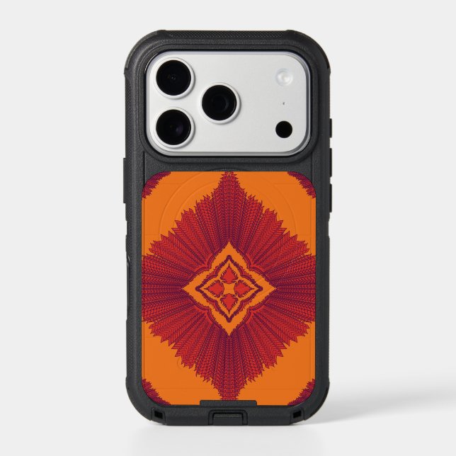 Modern Geometric Abstract Pattern iPhone 17 Pro Ma (Back)