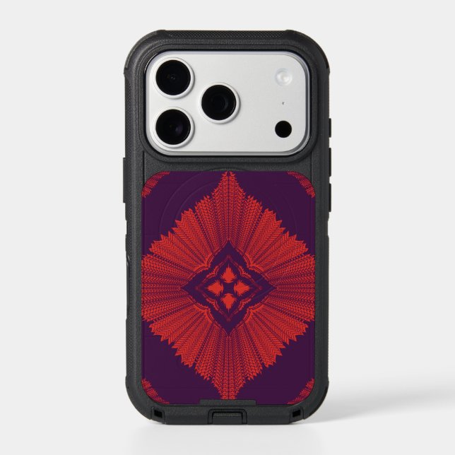 Modern Geometric Abstract Pattern iPhone 17 Pro Ma (Back)