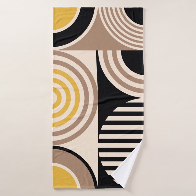 Modern geometric abstract pattern. Vintage design Bath Towel (Bath Towel)
