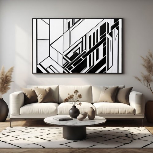 Modern Geometric Abstract Poster