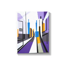 Modern Geometric Abstract Street Buildings