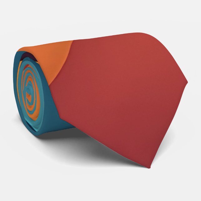 Modern Geometric Abstract Tie  (Rolled)