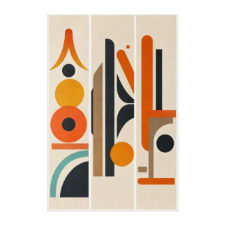 Modern Geometric Abstract Wall Art