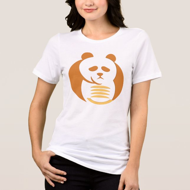 Modern Geometric Animal Graphic Tri-Blend Shirt (Front)