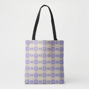 Modern geometric art lavender yellow tote bag
