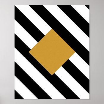 Modern Geometric Art Poster by BlackOwlDesign at Zazzle