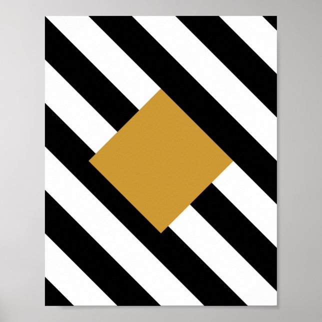 Modern Geometric Art Poster (Front)