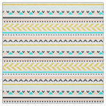 Modern Geometric Aztec Tribal Inspired Pattern Fabric