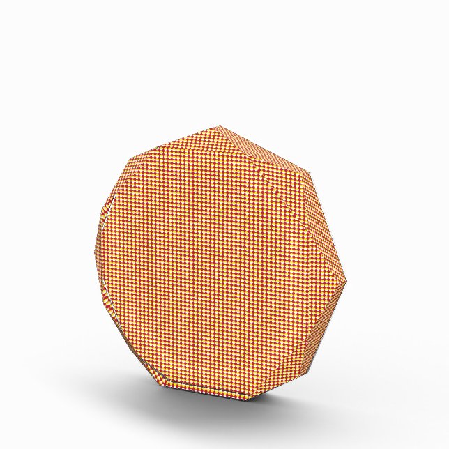 Modern Geometric Back to School Pattern Acrylic Award (Right)