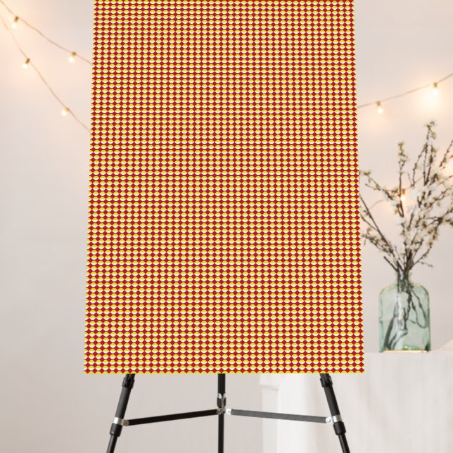Modern Geometric Back to School Pattern Foam Board (In Situ (Stand))