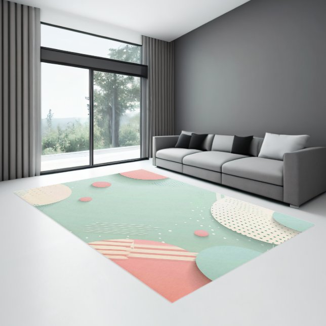 modern geometric background design rug (Insitu (Indoor 3))