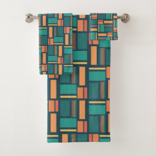 Modern Geometric Bath Towel Set