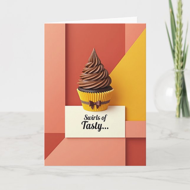 Modern Geometric Birthday Card (Front)