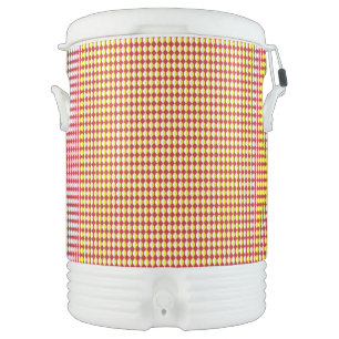 Modern Geometric Birthday Pattern Beverage Cooler