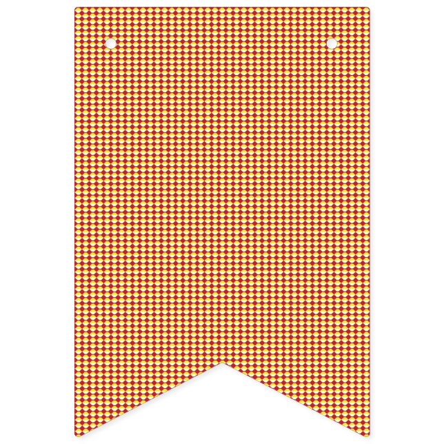 Modern Geometric Birthday Pattern Bunting Flags (First Flag)