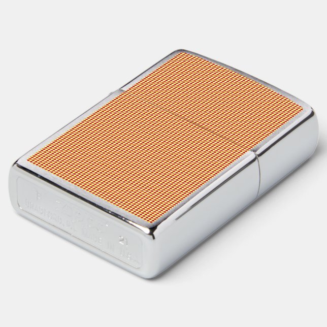 Modern Geometric Birthday Pattern Zippo Lighter (Angled)