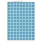 Modern geometric blue SEA squares pattern (Front)