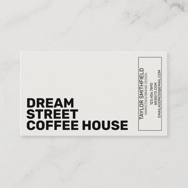MODERN GEOMETRIC BUSINESS CARD (Front)