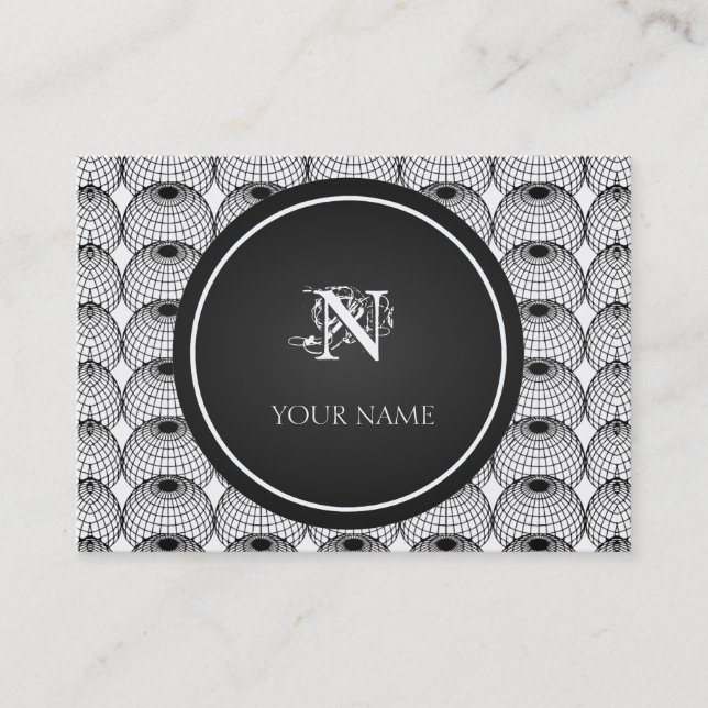 Modern Geometric Business Card (Front)