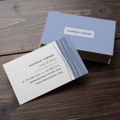 Modern Geometric Business Cards  Sky