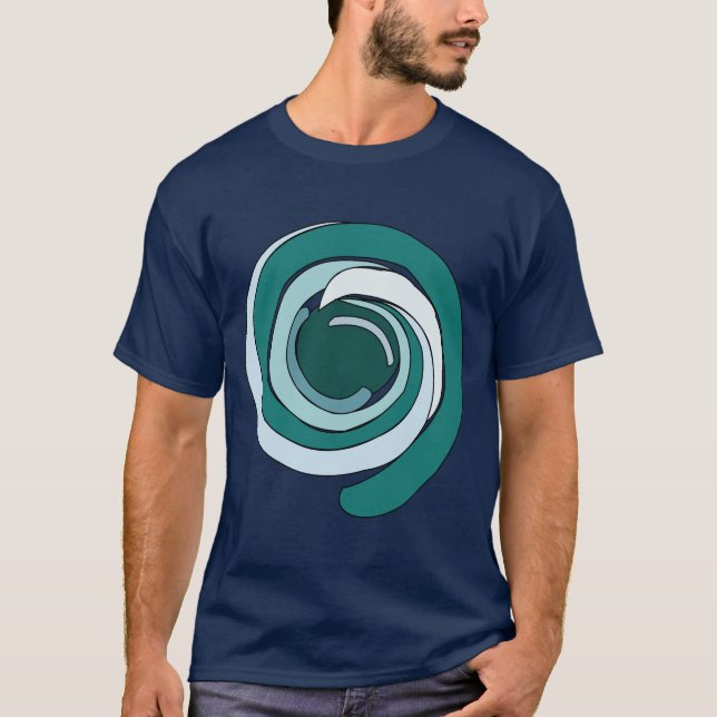 Modern Geometric Circle T-Shirt (Front)