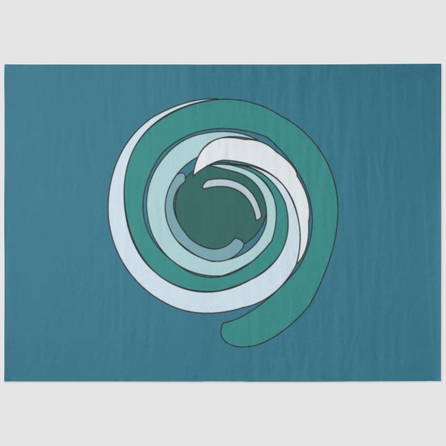 Modern Geometric Circle Tissue Paper (Front)