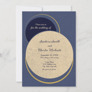 Modern Geometric Circles - Wedding Invitation