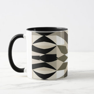 Modern Geometric Coffee Mug | Neutral Earth Tone A