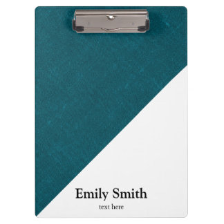 Modern geometric color blocks name  clipboard