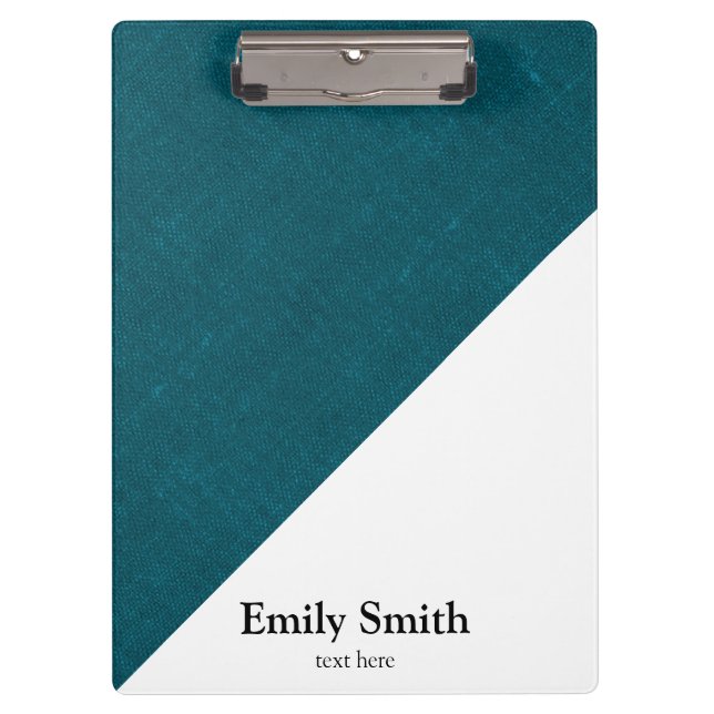 Modern geometric color blocks name  clipboard (Front)