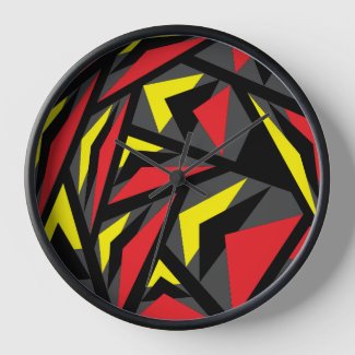 Modern Geometric Colorful Triangle Stripes Pattern