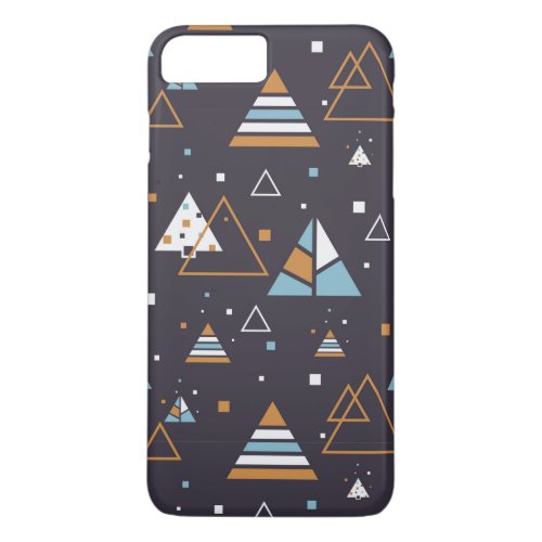 Modern Geometric Colorful Triangles Pattern 2 iPhone 8 Plus7 Plus Case