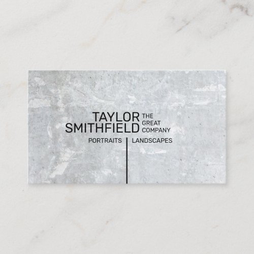 Modern Geometric Concrete Business Card