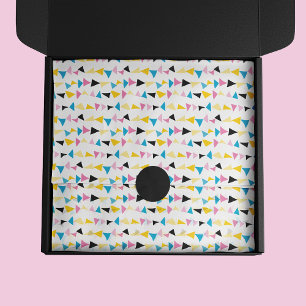 Modern geometric confetti pattern tissue paper