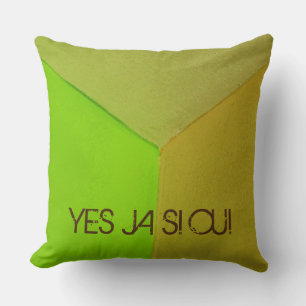 Modern Geometric Configurative Photo with any Text Throw Pillow