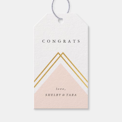 Modern Geometric Congrats Gift Tags