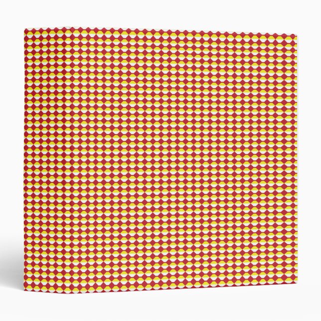 Modern Geometric Corporate Pattern 3 Ring Binder (Front/Spine)